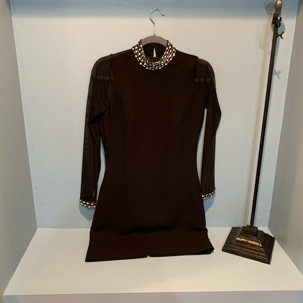 Black cocktail dress